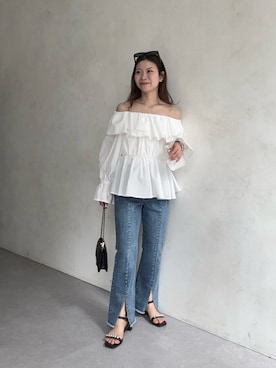 「prose verse（プロズヴェール）のアイテム」を使った、まりんさん（レディース・148cm）の春コーディネート