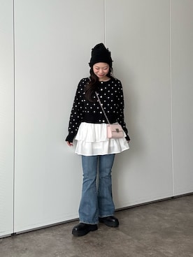 「アイテム（カーディガン/ボレロ）」を使った、まりんさん（レディース・148cm・20代）の夏コーディネート