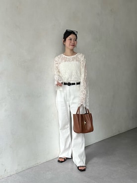 「prose verse（プロズヴェール）のアイテム」を使った、まりんさん（レディース・148cm）の春コーディネート