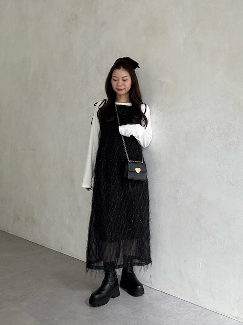 セール】ラメフリンジキャミワンピース（ワンピース）｜prose verse