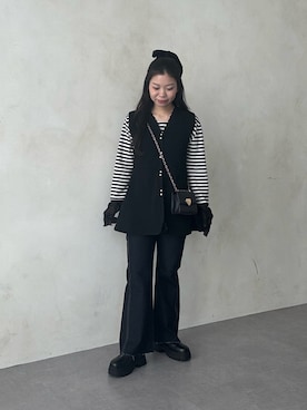 「アイテム（ブーツ）」を使った、まりんさん（レディース・148cm）の夏コーディネート