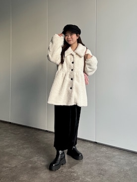 「アイテム（キャスケット）」を使った、まりんさん（レディース・148cm・20代）の秋コーディネート