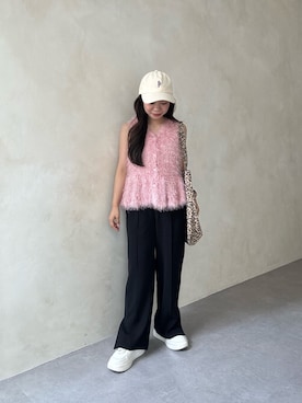 「アイテム（ベスト）」を使った、まりんさん（レディース・148cm・20代）の夏コーディネート