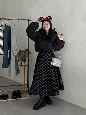 「アイテム（ダウンジャケット/コート）」を使った、まりんさん（レディース・148cm・20代）の秋コーディネート