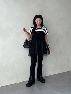「prose verse（プロズヴェール）のアイテム」を使った、まりんさん（骨格ウェーブ・レディース・148cm）の夏コーディネート