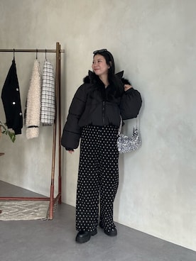 「アイテム（ダウンジャケット/コート）」を使った、まりんさん（レディース・148cm・20代）の秋コーディネート