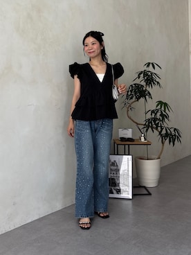 「prose verse（プロズヴェール）のアイテム」を使った、まりんさん（レディース・148cm）の夏コーディネート
