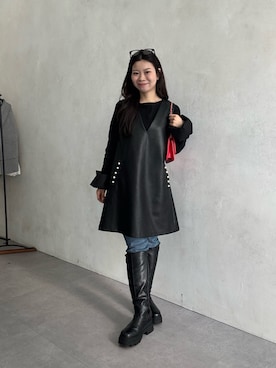 「アイテム（キャミソール）」を使った、まりんさん（レディース・148cm・20代）の冬コーディネート