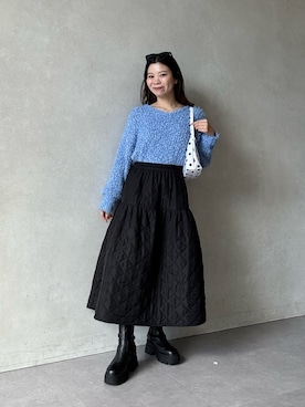 「アイテム（ハンドバッグ）」を使った、まりんさん（レディース・148cm）の秋コーディネート