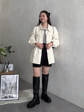 まりんさん（レディース・148cm）の冬コーディネート