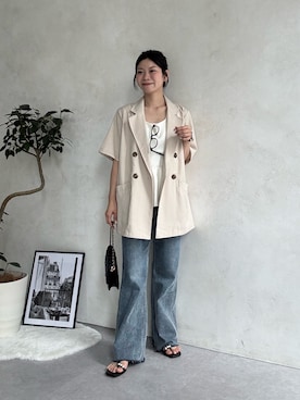 「prose verse（プロズヴェール）のアイテム」を使った、まりんさん（レディース・148cm）の夏コーディネート