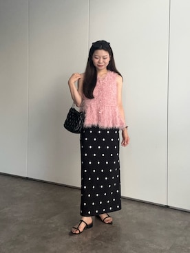 「アイテム（ベスト）」を使った、まりんさん（レディース・148cm・20代）の夏コーディネート