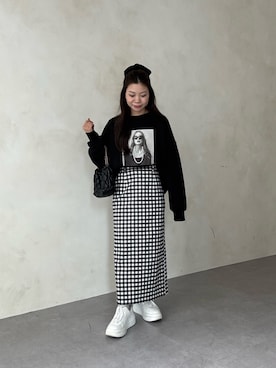 「アイテム（スウェット）」を使った、まりんさん（レディース・148cm）の夏コーディネート