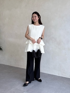 「prose verse（プロズヴェール）のアイテム」を使った、まりんさん（レディース・148cm）の春コーディネート