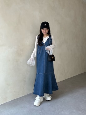 「prose verse（プロズヴェール）のアイテム（ワンピース/ドレス）」を使った、まりんさん（レディース・148cm）の夏コーディネート