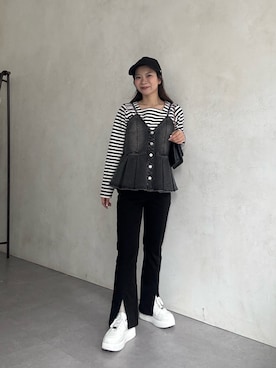 「prose verse（プロズヴェール）のアイテム」を使った、まりんさん（レディース・148cm）の春コーディネート