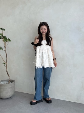 「prose verse（プロズヴェール）のアイテム」を使った、まりんさん（骨格ウェーブ・レディース・148cm）の夏コーディネート