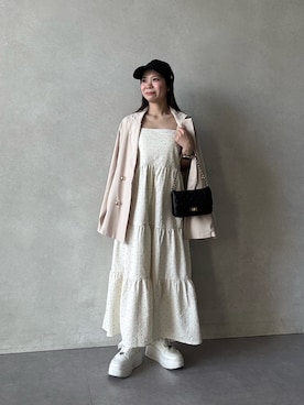 「prose verse（プロズヴェール）のアイテム（帽子）」を使った、まりんさん（レディース・148cm）の春コーディネート