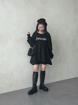 「アイテム（ブーツ）」を使った、まりんさん（レディース・148cm）の夏コーディネート