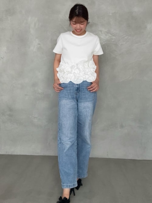 【新品未着用】meraki ヘムラインデザインTシャツ ヘムラインデザインTシャツ（Tシャツ/カットソー）｜MERAKI