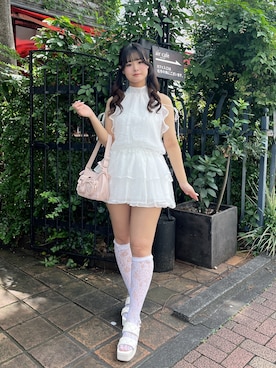 「one after another NICE CLAUP（ワンアフターアナザーナイスクラップ）のアイテム」を使った、まりんさん（レディース・163cm）の夏コーディネート