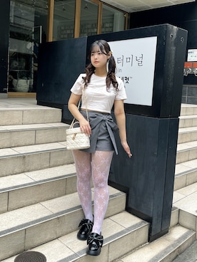 「one after another NICE CLAUP（ワンアフターアナザーナイスクラップ）のアイテム」を使った、まりんさん（レディース・163cm）の夏コーディネート