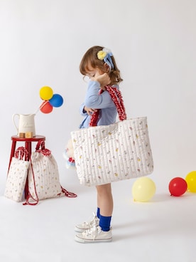 「アイテム（バックパック/リュック）」を使った、panpantutu盛岡店さん（キッズ・100cm）の秋コーディネート