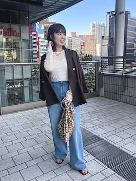 「アイテム（エコバッグ/サブバッグ）」を使った、MEIさん（レディース・154cm）の夏コーディネート