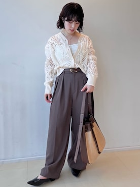 「綺麗めコーデ」｜「アイテム（アクセサリー）」を使った、MEIさん（レディース・154cm）の夏コーディネート