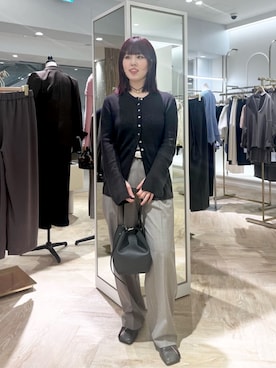「カシミヤ」｜MEIさん（レディース・154cm）の秋コーディネート