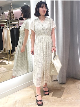 「NOLLEY’S Sophi（ノーリーズソフィ）のアイテム」を使った、MEIさん（レディース・154cm）の夏コーディネート