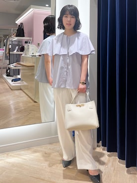 「綺麗めコーデ」｜「アイテム（パンツ）」を使った、MEIさん（レディース・154cm）の夏コーディネート
