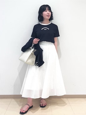 「NOLLEY’S Sophi（ノーリーズソフィ）のアイテム」を使った、MEIさん（レディース・154cm）の夏コーディネート