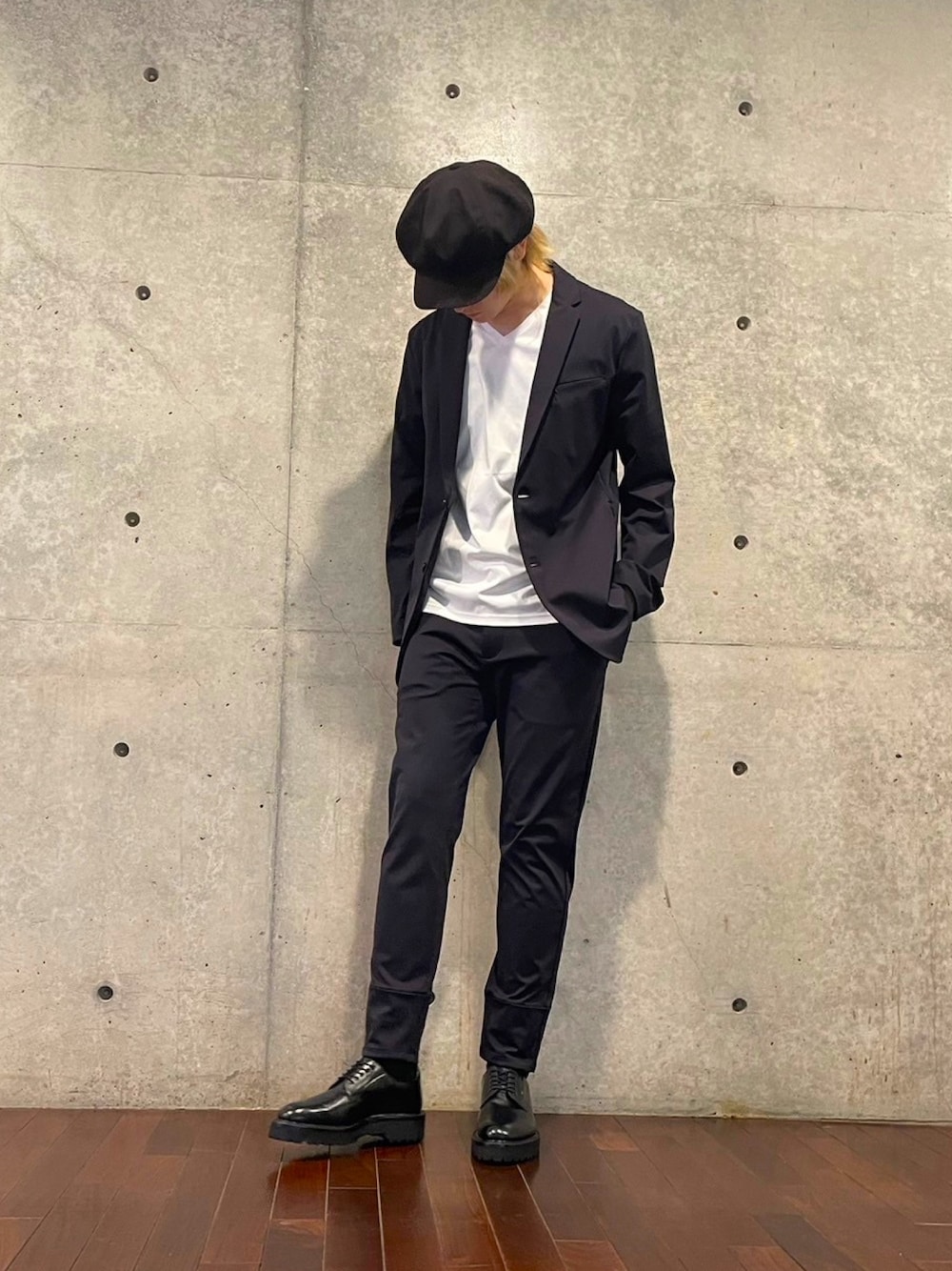 K-3B ブラック021_N 24HR-WEARABLE ミニマルジャケット（021_N