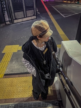 「アイテム（ダウンベスト）」を使った、yuua.timeさん（メンズ・172cm）の秋コーディネート