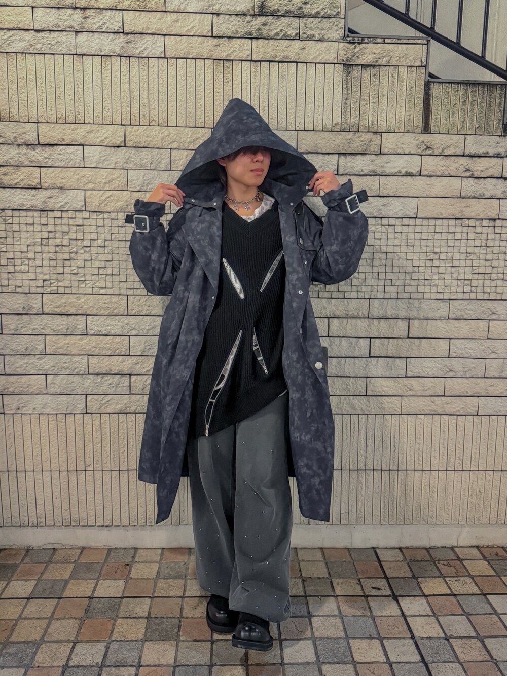 GRANCY（グランシー）の「【GRANCY】Patterned Long Trench Coat / 総