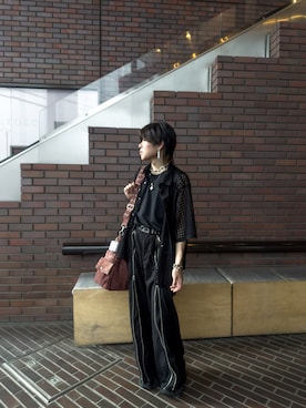 「GRANCY（グランシー）のアイテム（バッグ）」を使った、yuua.timeさん（メンズ・172cm）の夏コーディネート