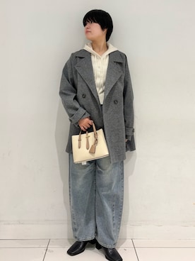 「アイテム（その他アウター）」を使った、aikaさん（レディース・162cm）の秋コーディネート