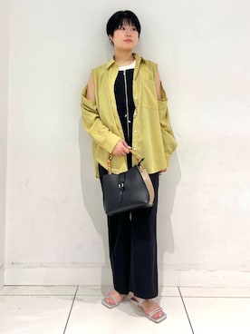 「旅行コーデ」｜「アイテム（サロペット/オーバーオール）」を使った、aik6989さん（レディース・161cm）の夏コーディネート