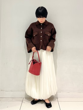 「アイテム（バレエシューズ）」を使った、aikaさん（レディース・162cm・20代）の秋コーディネート