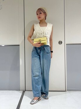 「SMELLY（スメリー）のアイテム（ピアス（両耳用））」を使った、aikaさん（レディース・161cm）の秋コーディネート