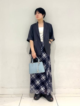 「SENSE OF PLACE by URBAN RESEARCH（センスオブプレイスバイアーバンリサーチ）のアイテム（ジャケット/アウター）」を使った、aik6989さん（レディース・161cm）の夏コーディネート