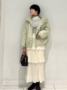 「アイテム（その他アウター）」を使った、aikaさん（レディース・162cm）の秋コーディネート