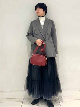 「アイテム（ニット/セーター、その他）」を使った、aikaさん（レディース・162cm）の秋コーディネート