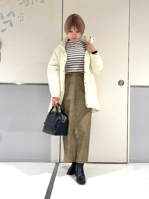 セール】ヴィンテージレザーライクペンシルスカート（スカート