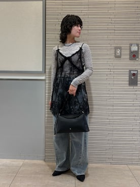 「SENSE OF PLACE by URBAN RESEARCH（センスオブプレイスバイアーバンリサーチ）のアイテム（キャミソール）」を使った、aikaさん（レディース・162cm）の秋コーディネート