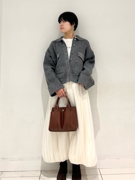 「SENSE OF PLACE by URBAN RESEARCH（センスオブプレイスバイアーバンリサーチ）のアイテム（Tシャツ/カットソー）」を使った、aikaさん（レディース・162cm）の秋コーディネート