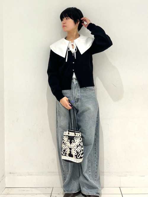 セール】ニュアンスボタンVネックカーディガン（カーディガン/ボレロ