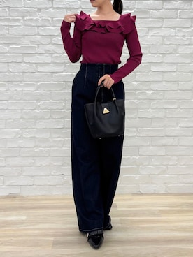 「フリルトップス」｜31Sonsdemode ECさん（レディース・160cm）の秋コーディネート