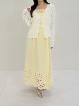 「31 Sons de mode（トランテアン　ソン　ドゥ　モード）のアイテム（ワンピース/ドレス）」を使った、31Sonsdemode ECさん（レディース・160cm）の春コーディネート